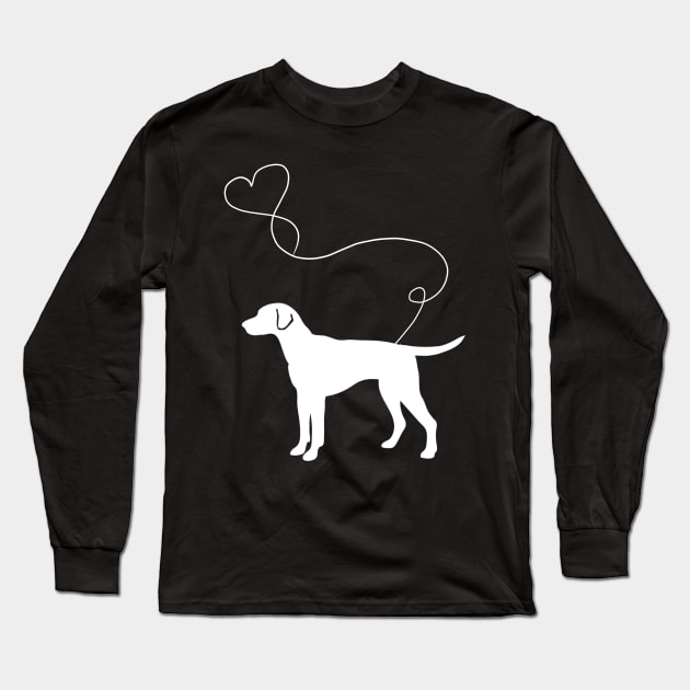 dog cute vizsla heart Long Sleeve T-Shirt by LiFilimon